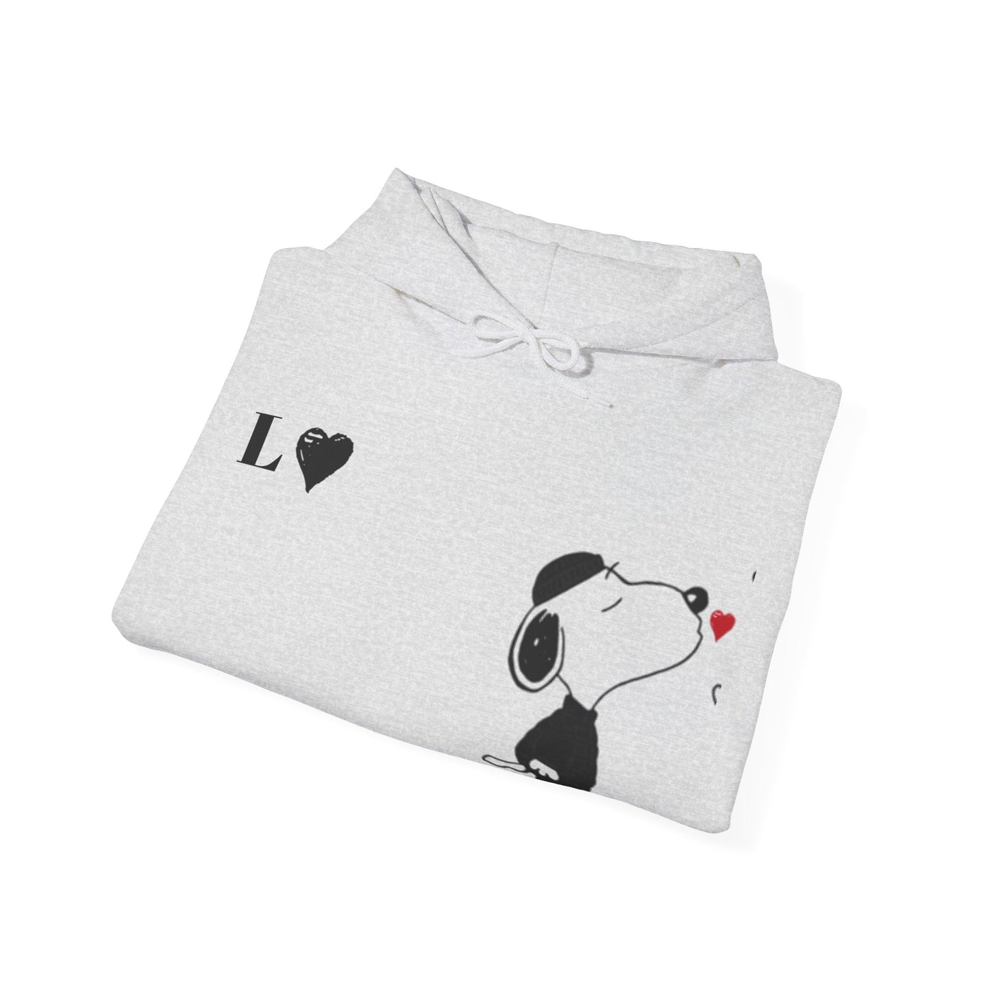 Snoopy Couples Hooded Sweatshirt with Initials Matching Set