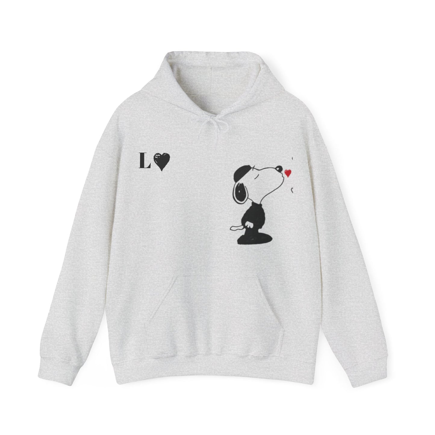 Snoopy Couples Hooded Sweatshirt with Initials Matching Set