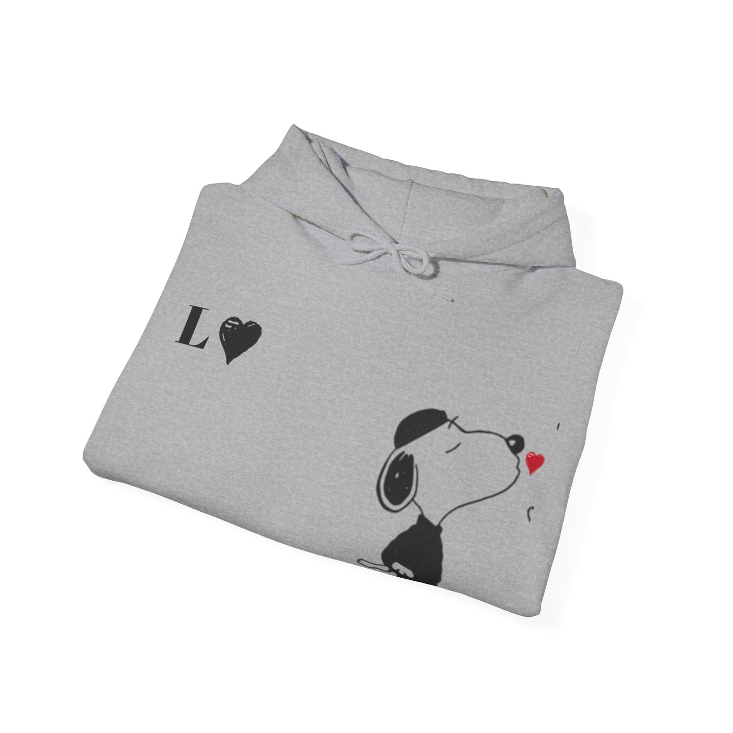 Snoopy Couples Hooded Sweatshirt with Initials Matching Set