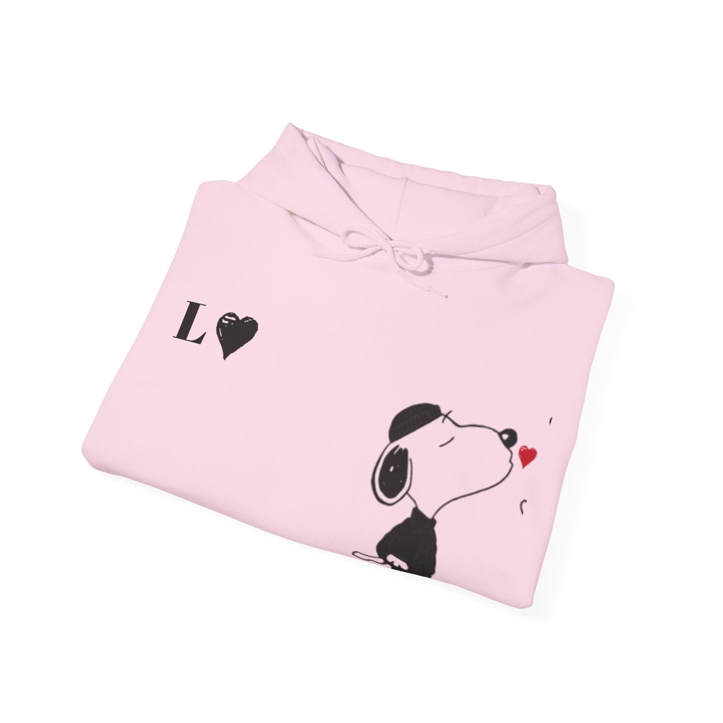 Snoopy Couples Hooded Sweatshirt with Initials Matching Set