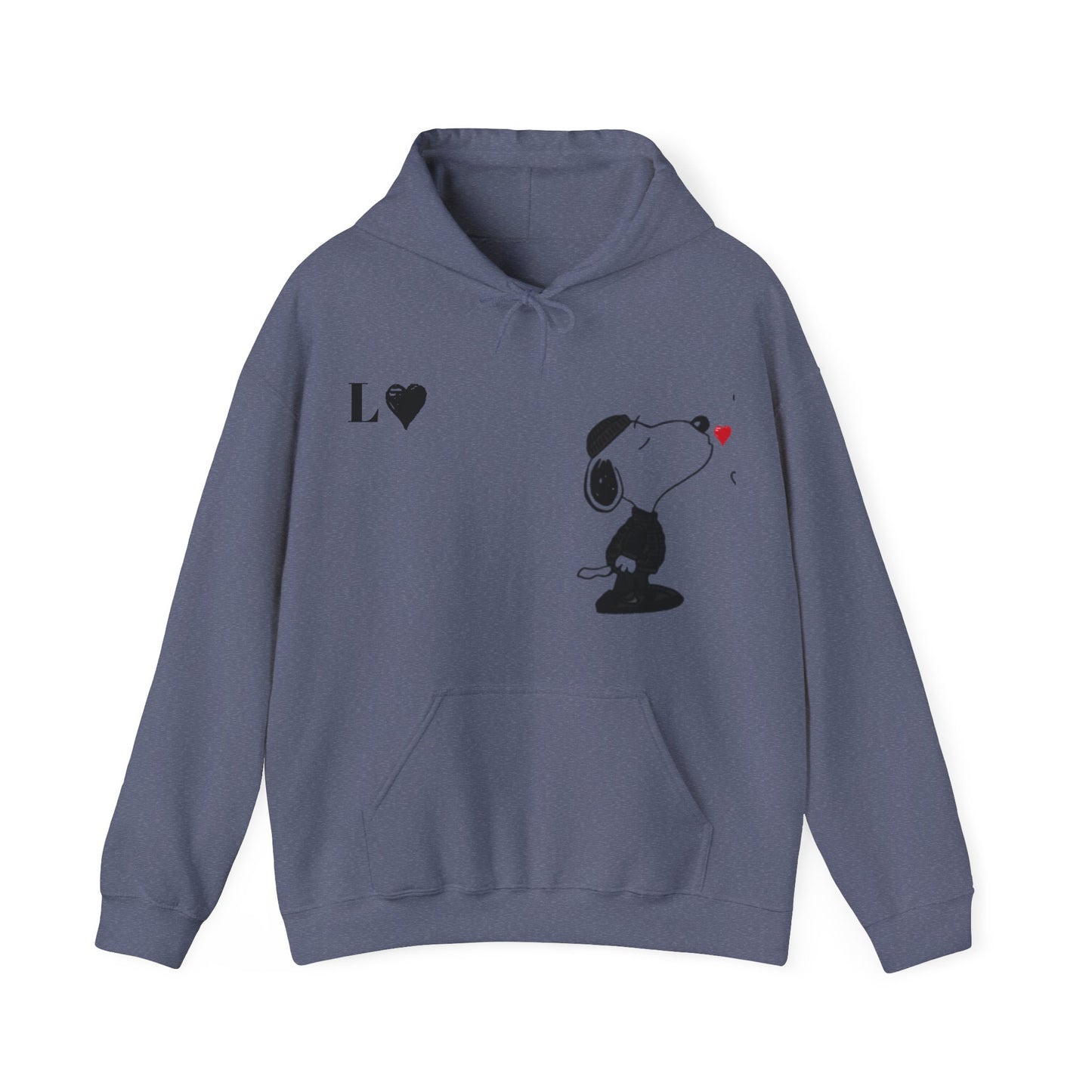 Snoopy Couples Hooded Sweatshirt with Initials Matching Set
